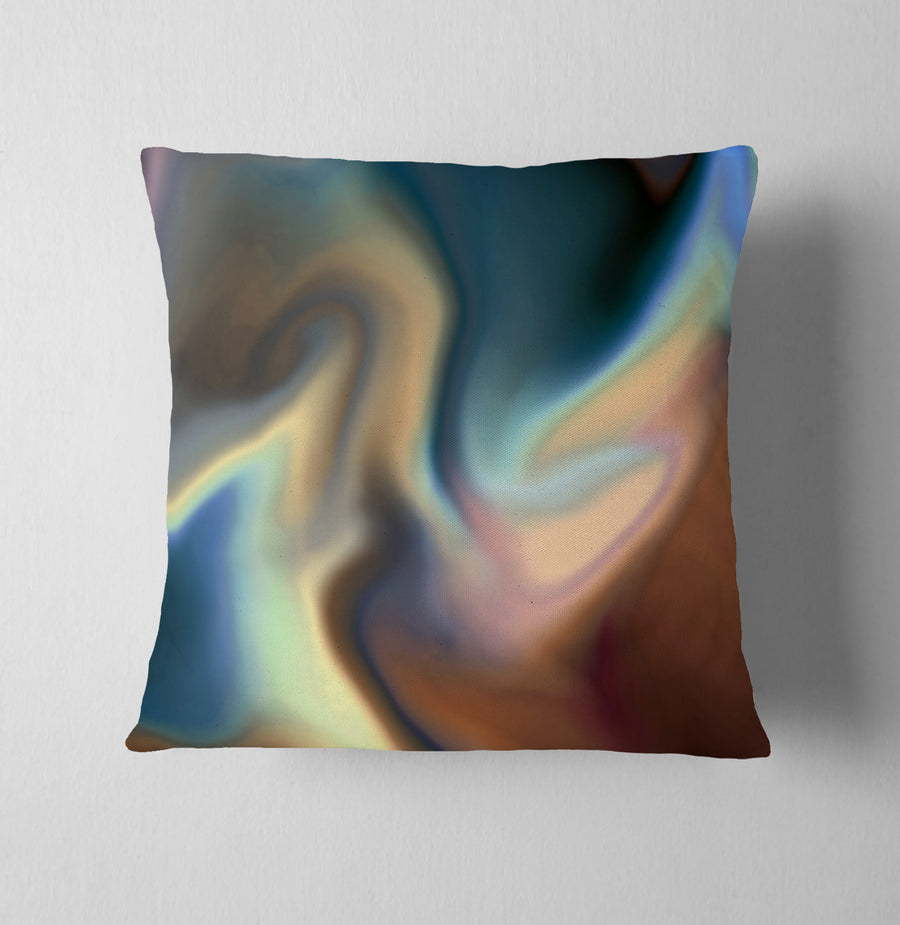 Multicolor Soft Blend Abstract Pattern Throw Pillow Cover