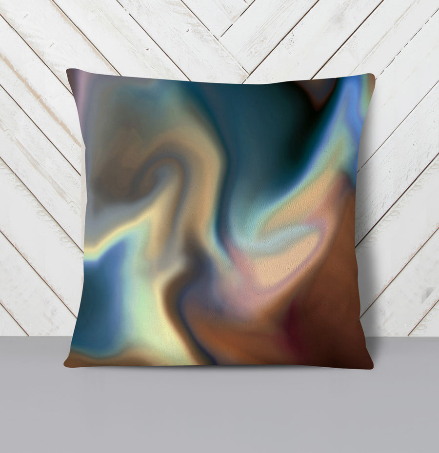 Multicolor Soft Blend Abstract Pattern Throw Pillow Cover