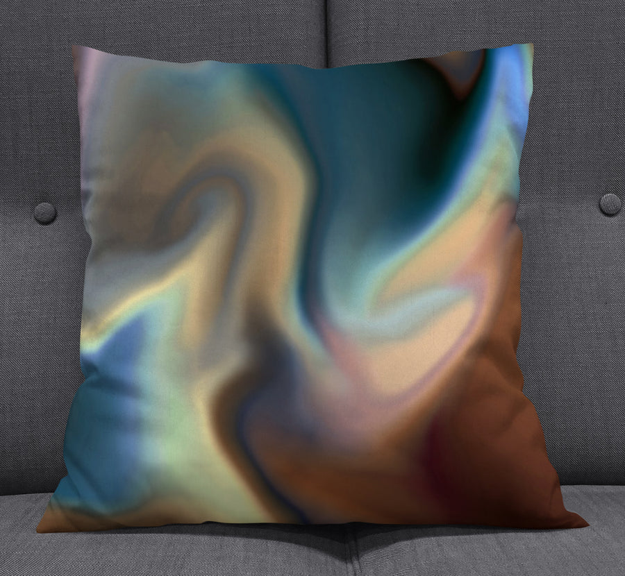 Multicolor Soft Blend Abstract Pattern Throw Pillow Cover