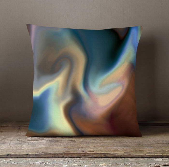 Multicolor Soft Blend Abstract Pattern Throw Pillow Cover