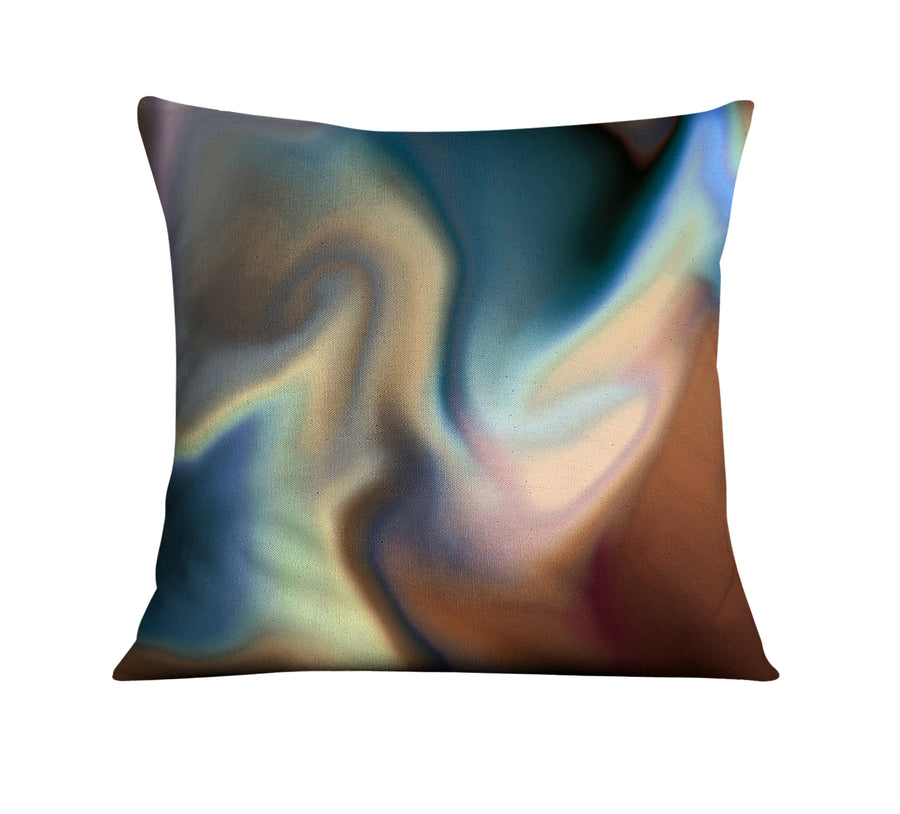 Multicolor Soft Blend Abstract Pattern Throw Pillow Cover