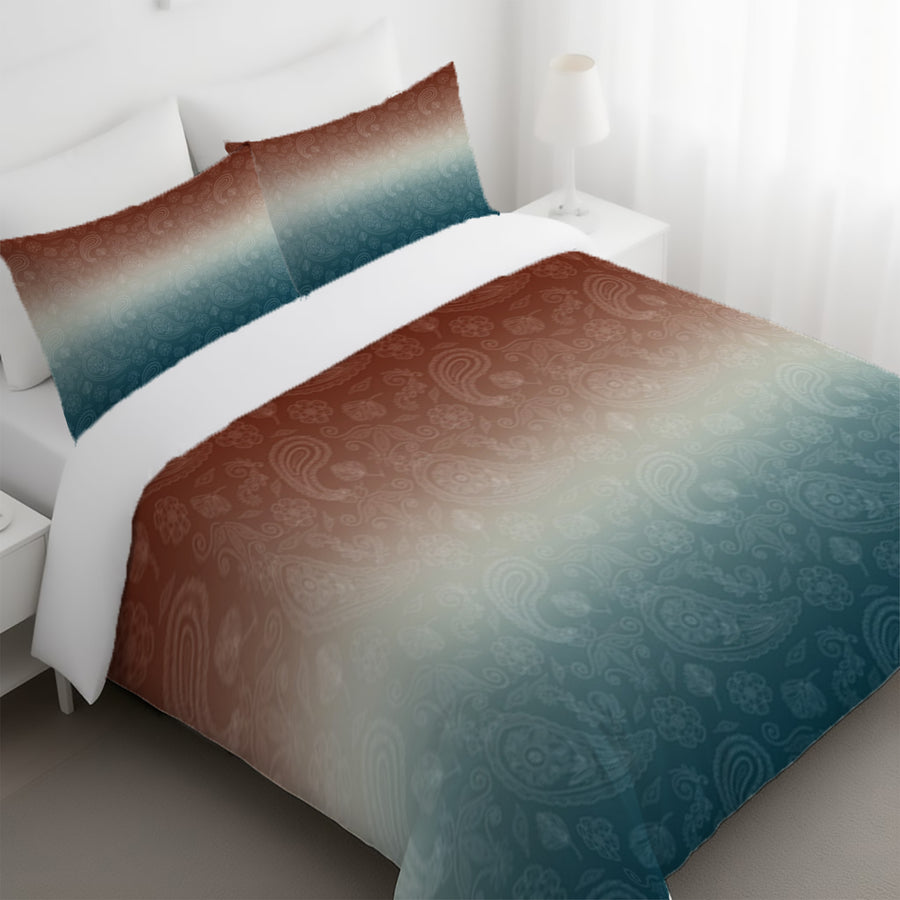 Southwestern Paisley Gradient Duvet Cover