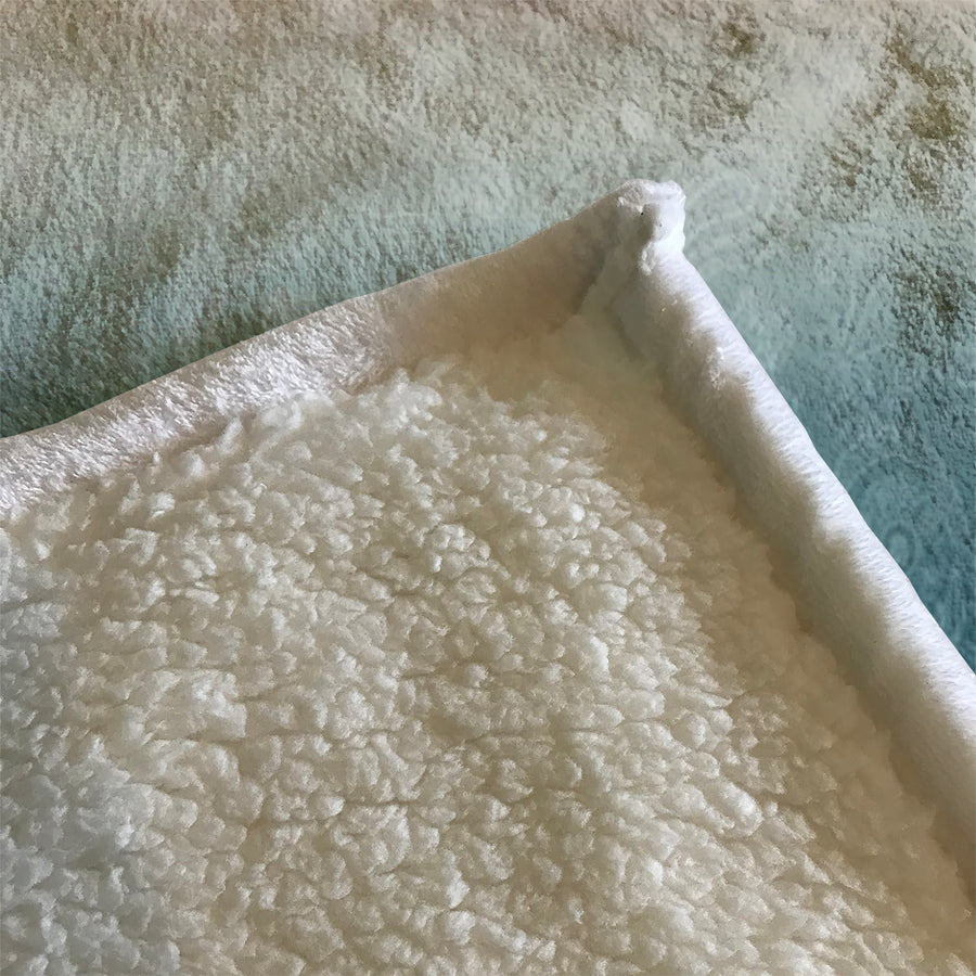 Southwestern Paisley Gradient Fleece Sherpa Blanket