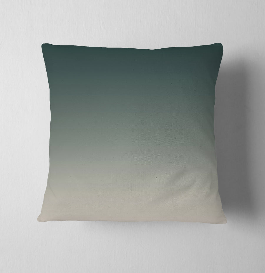 Green Neutral Gradient Minimalist Pattern Throw Pillow Cover