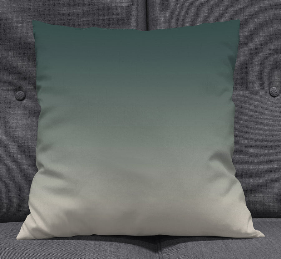 Green Neutral Gradient Minimalist Pattern Throw Pillow Cover