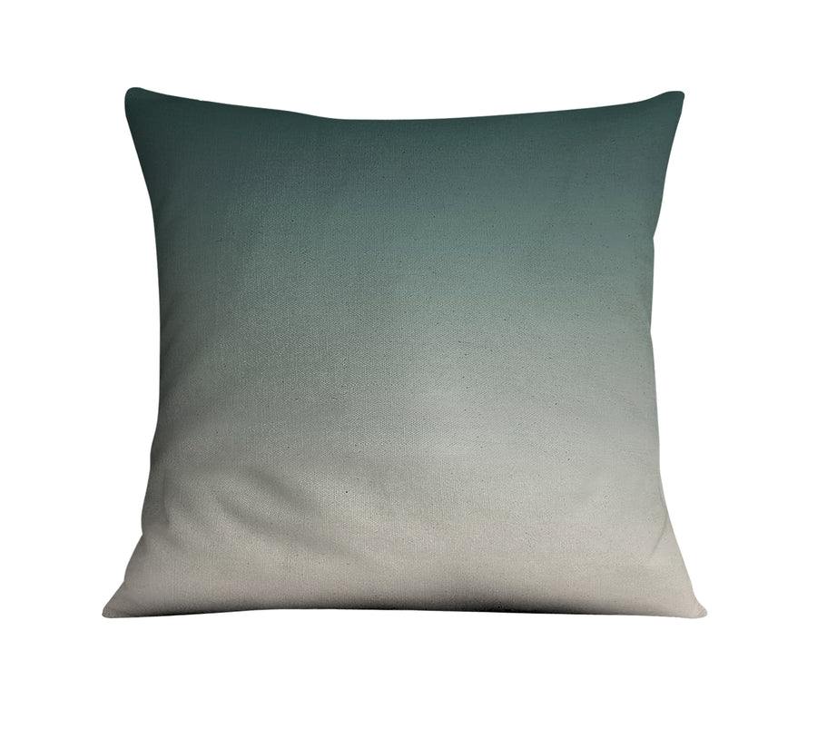 Green Neutral Gradient Minimalist Pattern Throw Pillow Cover