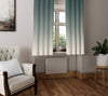 Green to Beige Ombre Gradient Window Curtains - Deja Blue Studios