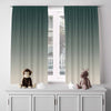 Green to Beige Ombre Gradient Window Curtains - Deja Blue Studios