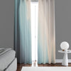 Multi Tone Blue and Beige Abstract Color Gradient Window Curtains - Deja Blue Studios