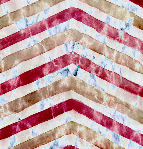 Red Chevron Distress