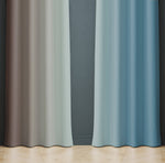 Brown to Blue Vertical Ombre Gradient Window Curtains - Deja Blue Studios