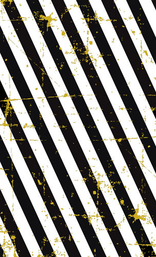 Black and Gold Diagonal Stripe Pattern