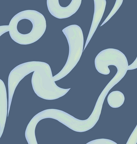 Blue Swirling Abstract Wave Pattern