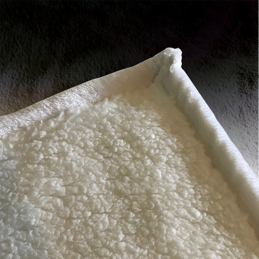Blue Gradient Horizon Abstract Fade Fleece Sherpa Blanket
