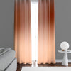 Burnt Autumn Orange Ombre Gradient Window Curtains - Deja Blue Studios