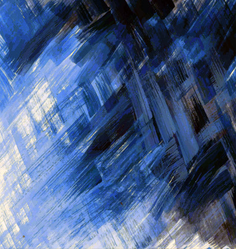 Blue Abstract Brushstroke Motion Pattern
