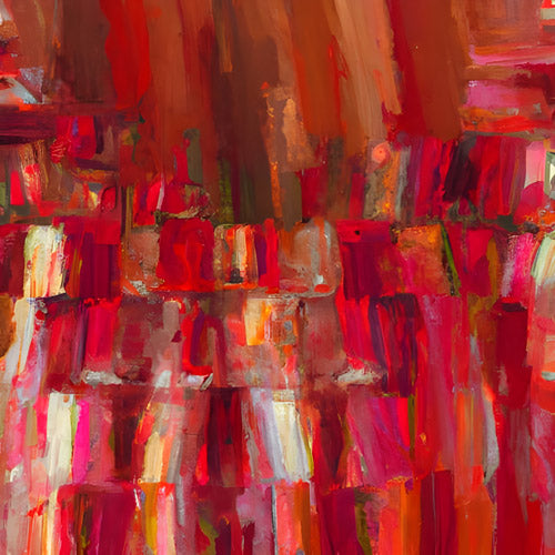 Red Vertical Abstract Texture Pattern