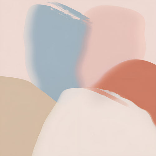 Neutral Abstract Color Block Pattern
