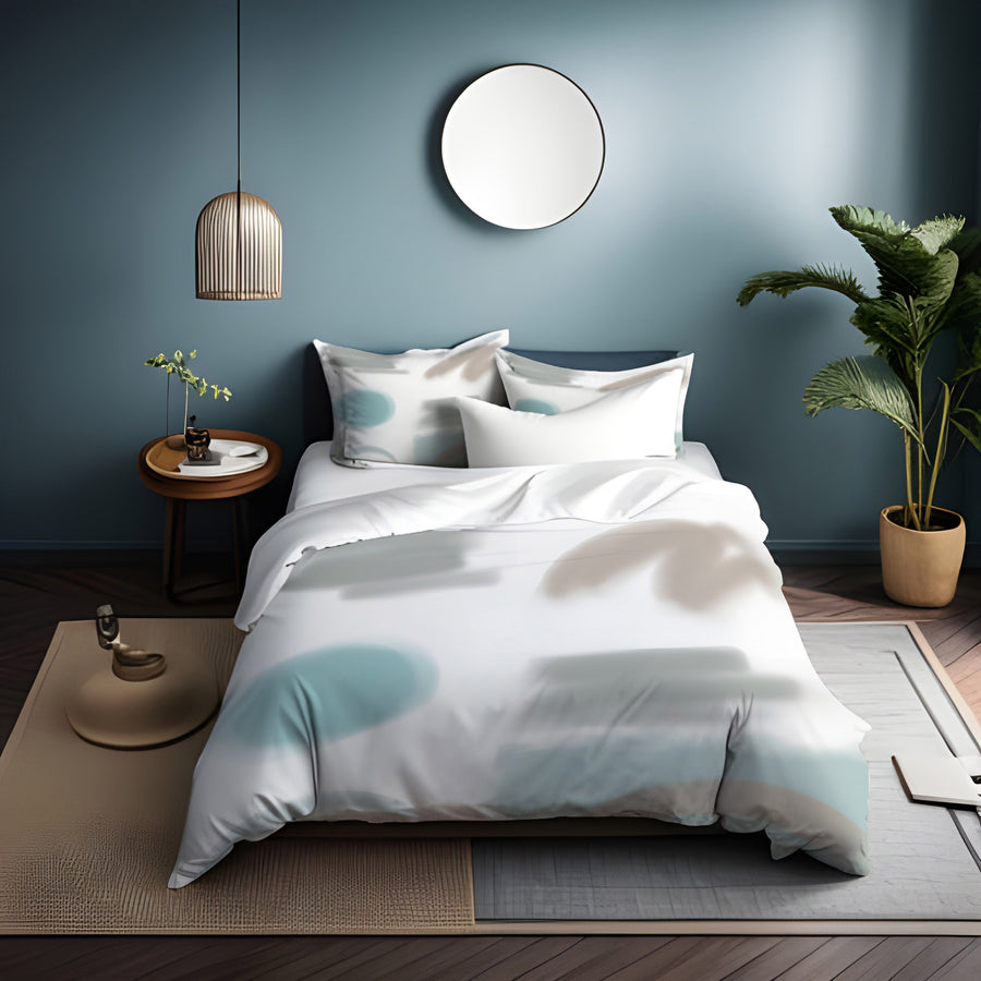 Minimalist Abstract Shape Pattern Duvet Cover