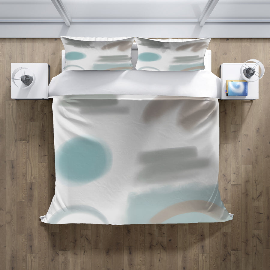 Minimalist Abstract Shape Pattern Duvet Cover