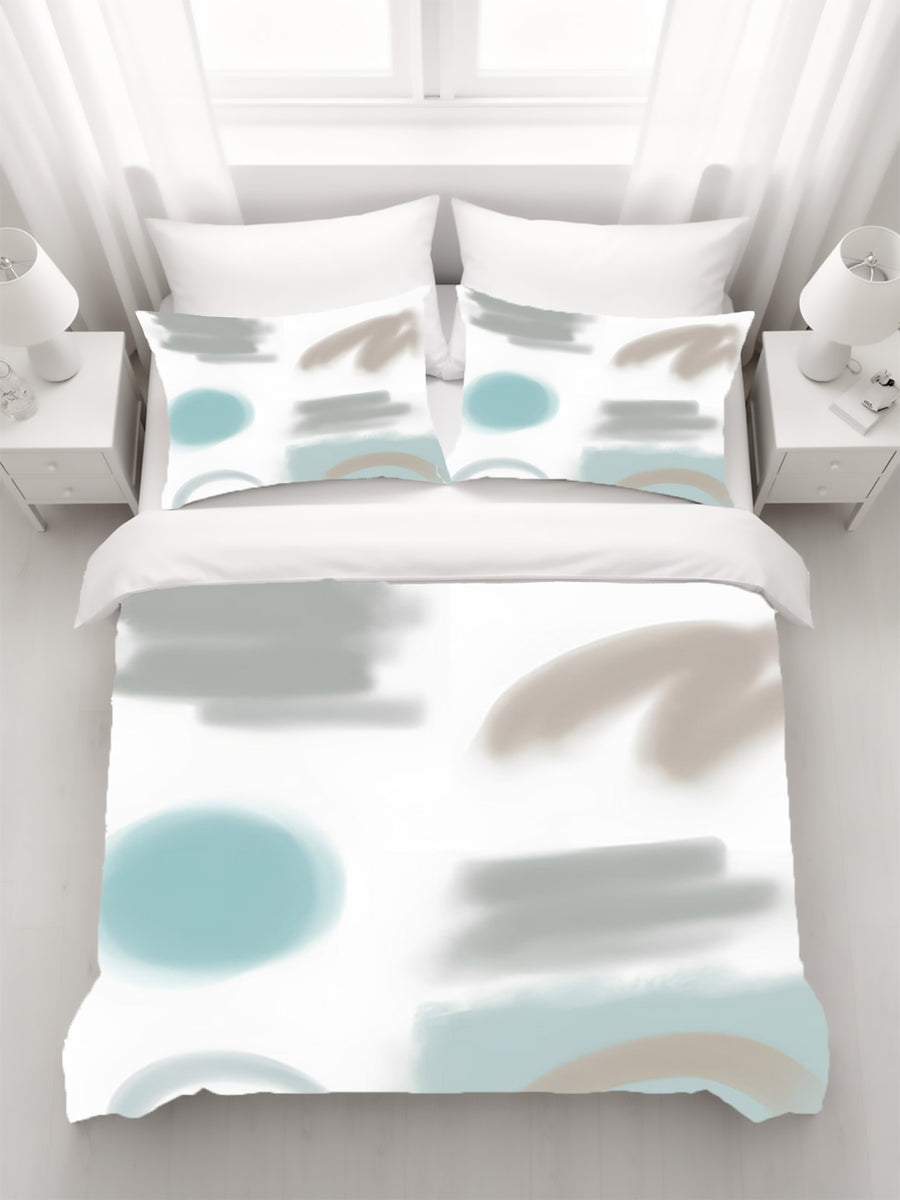 Minimalist Abstract Shape Pattern Duvet Cover