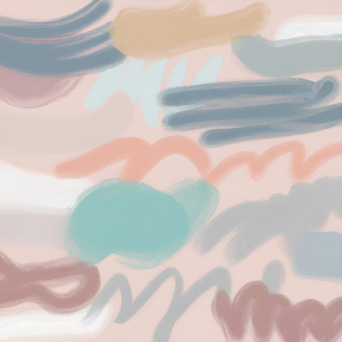 Multicolor Abstract Brushstroke Pattern