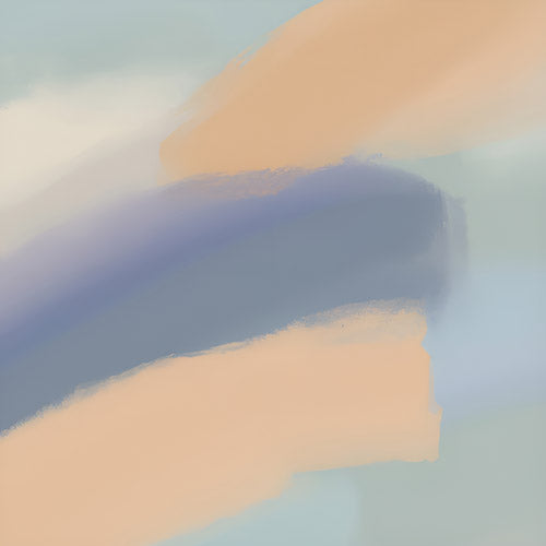 Muted Multicolor Abstract Brush Pattern