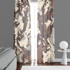 Color Swirl Window Curtains - Beige, Brown and Gray Arrid Camo - Deja Blue Studios