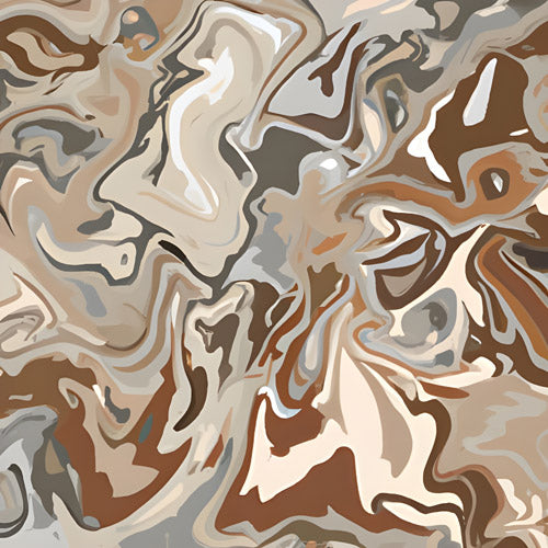 Brown Fluid Marble Swirl Pattern