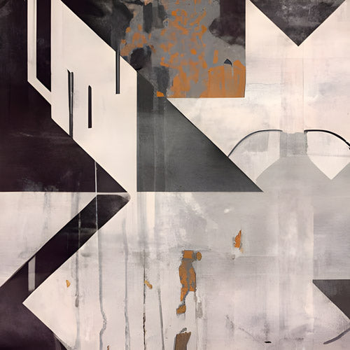 Gray Geometric Industrial Pattern