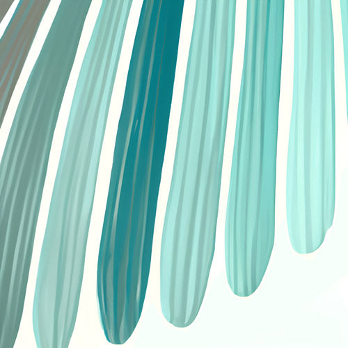 Teal Vertical Drip Stripe Pattern