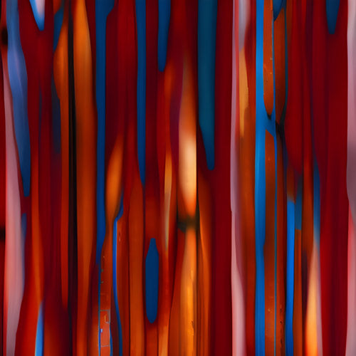 Red and Blue Vertical Drip Pattern