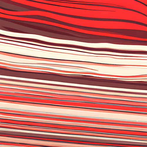 Red Horizontal Flow Abstract Pattern