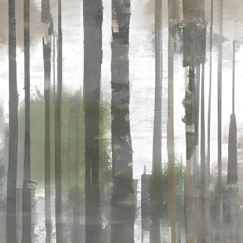 Gray Vertical Forest Blur Stripe Pattern