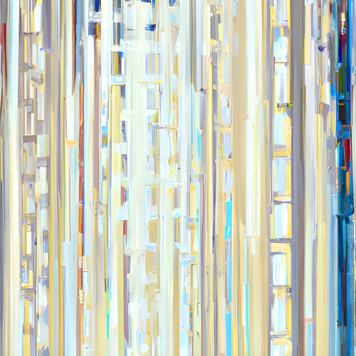 Beige and Blue Vertical Stripe Pattern
