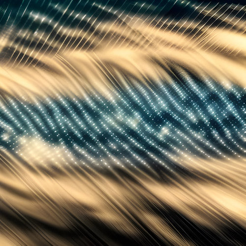 Gold and Black Woven Texture Pattern