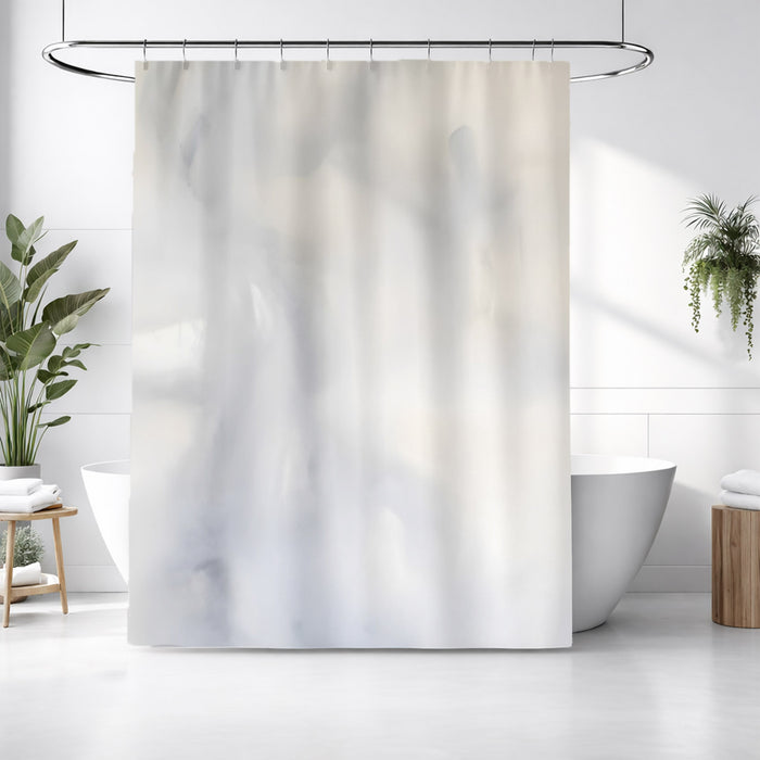 Soft Gray Marble Texture Pattern Shower Curtain
