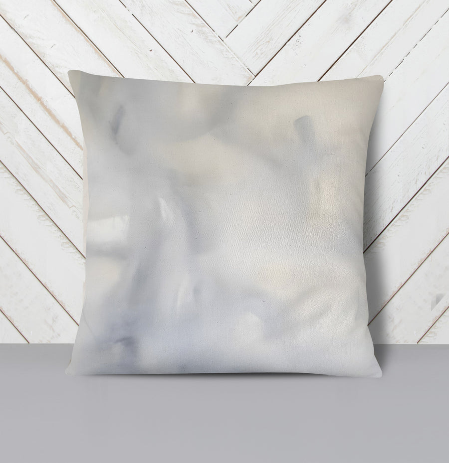 Soft Gray Marble Texture Pattern Throw Pillow Cover