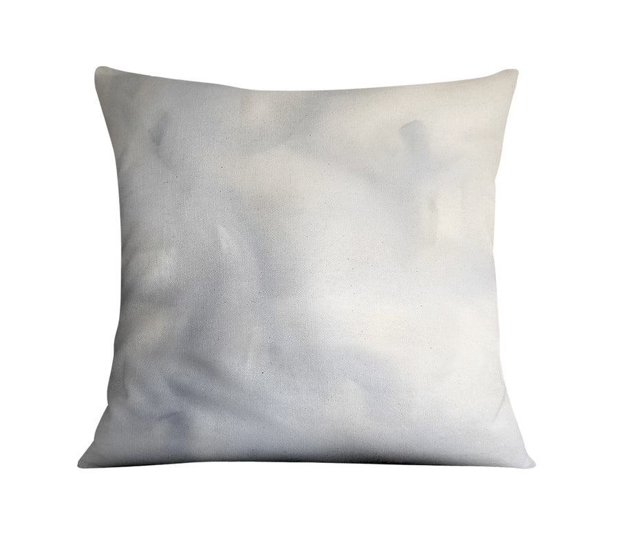 Soft Gray Marble Texture Pattern Throw Pillow Cover