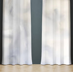 Abstract Window Curtains - Gray Smokey Swirl Pattern - Deja Blue Studios