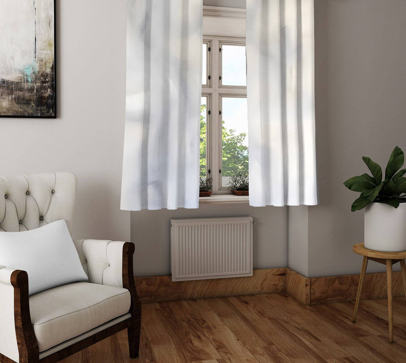 Abstract Window Curtains - Gray Smokey Swirl Pattern - Deja Blue Studios