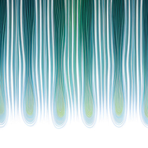 Teal Vertical Drip Stripe Pattern