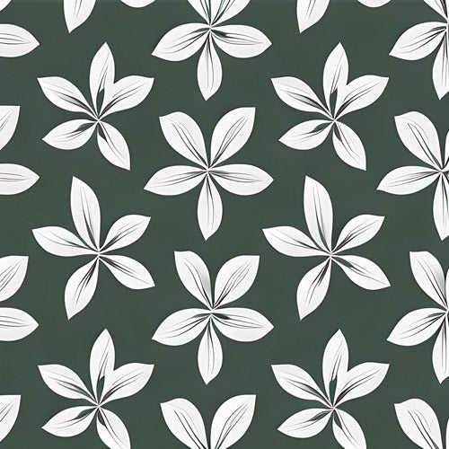 Green Floral Botanical Pattern