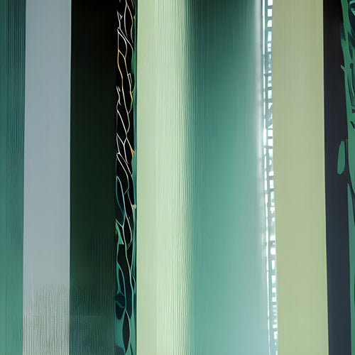 Teal Vertical Gradient Stripe Pattern