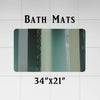 Abstract Striped Shower Curtains - Shades of Green Striped Pattern - Deja Blue Studios