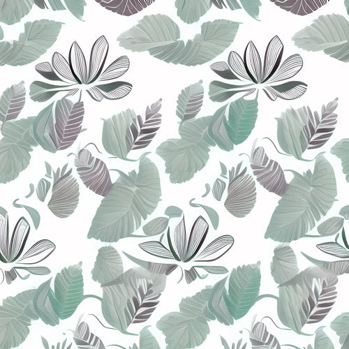 Green Botanical Leaf Pattern