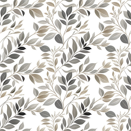 Beige Botanical Leaf Pattern