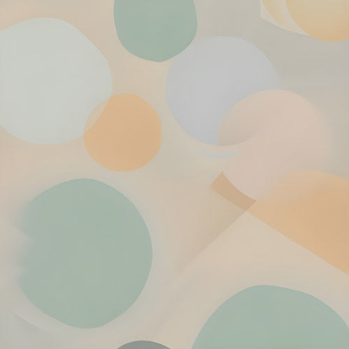 Beige Minimalist Circle Pattern