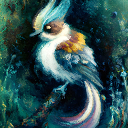 Blue Bird Portrait Artwork