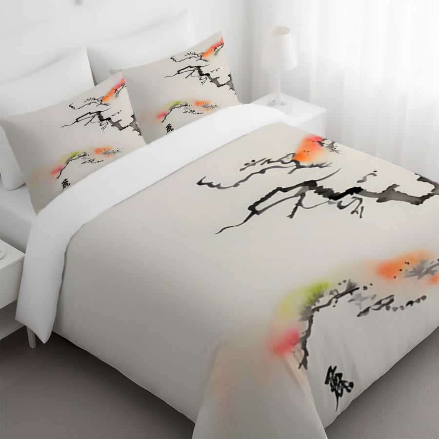 Minimalist Abstract Branch Landscape Artwork Duvet Cover